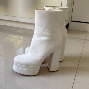 White Platform Boots
